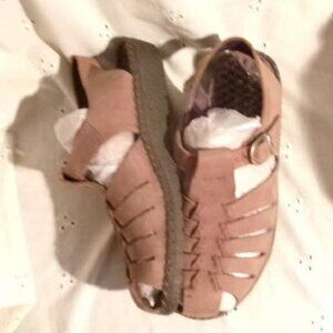 vintage ~ Josef Siebel suede closed toe fisherman sandal ~ 8-8.5 [EURO 39]